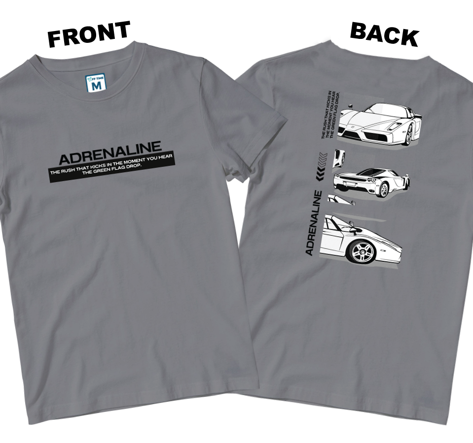 Cotton Shirt: ADRENALINE (Front and Back)