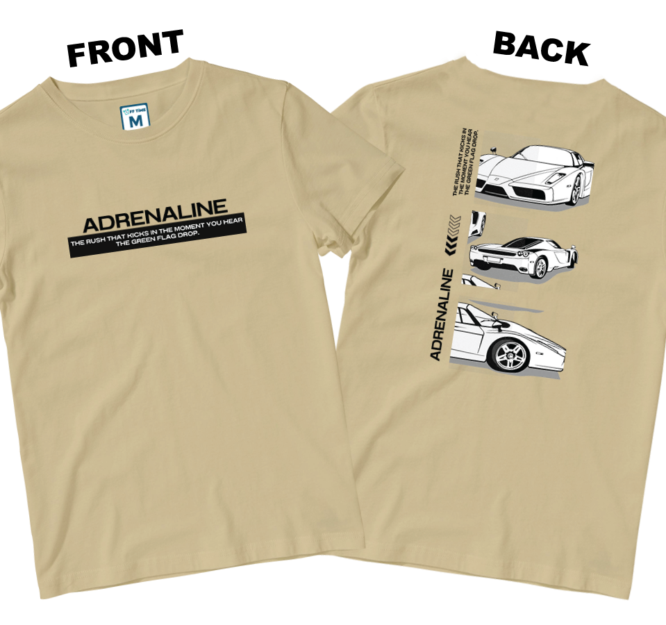 Cotton Shirt: ADRENALINE (Front and Back)