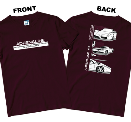 Cotton Shirt: ADRENALINE (Front and Back)