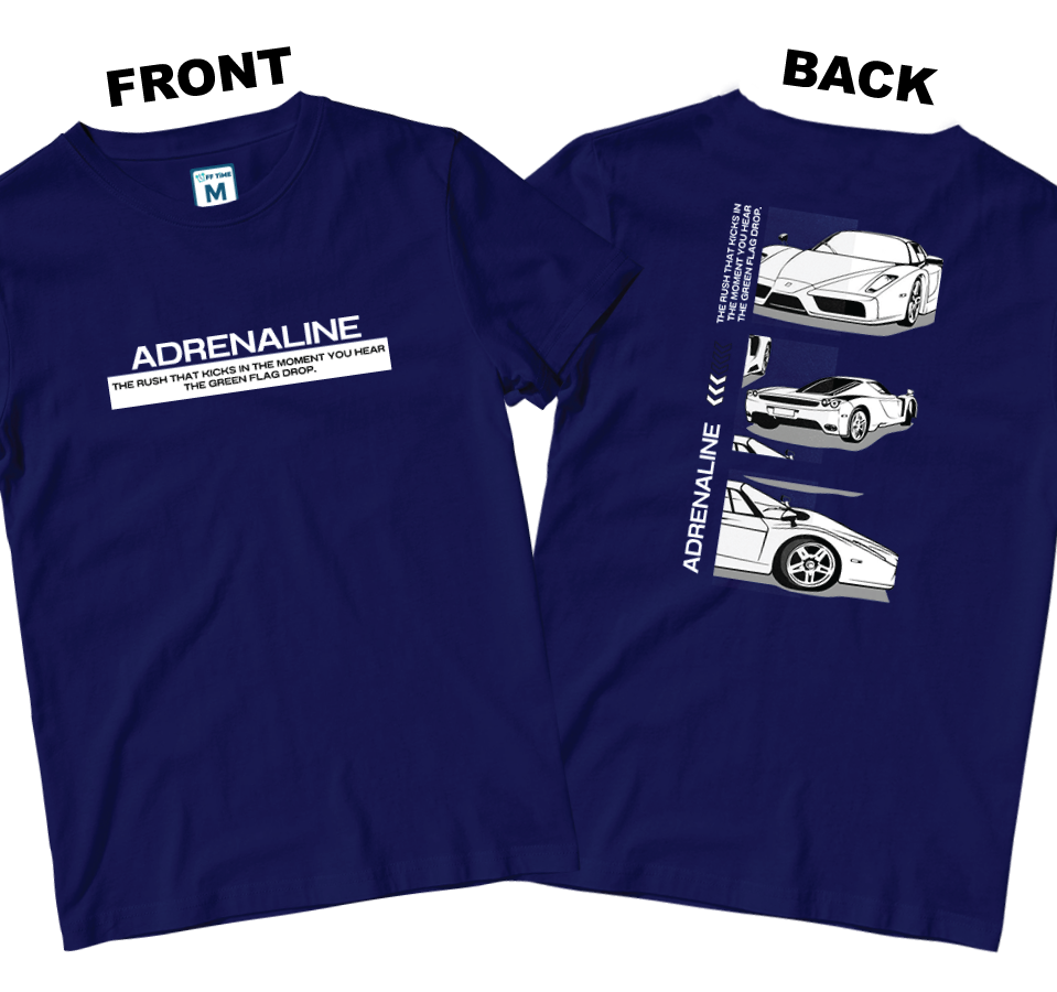 Cotton Shirt: ADRENALINE (Front and Back)