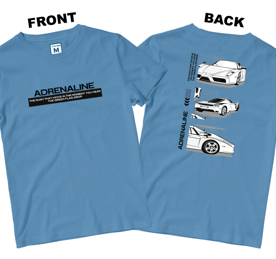 Cotton Shirt: ADRENALINE (Front and Back)