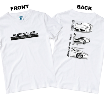 Cotton Shirt: ADRENALINE (Front and Back)