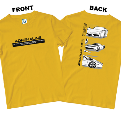Cotton Shirt: ADRENALINE (Front and Back)