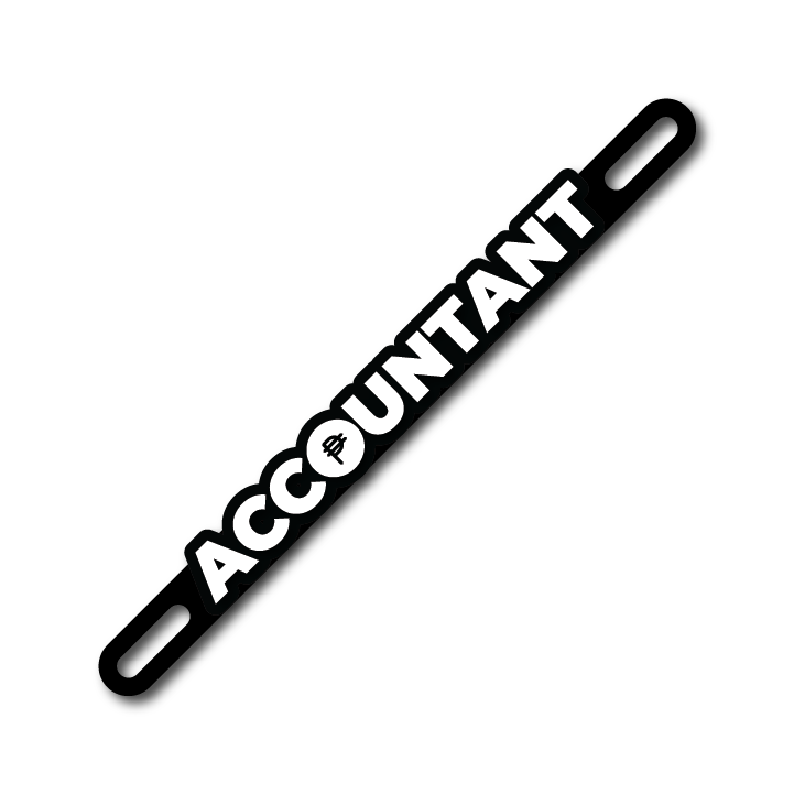 Car Plate Badge: Accountant Ver 2