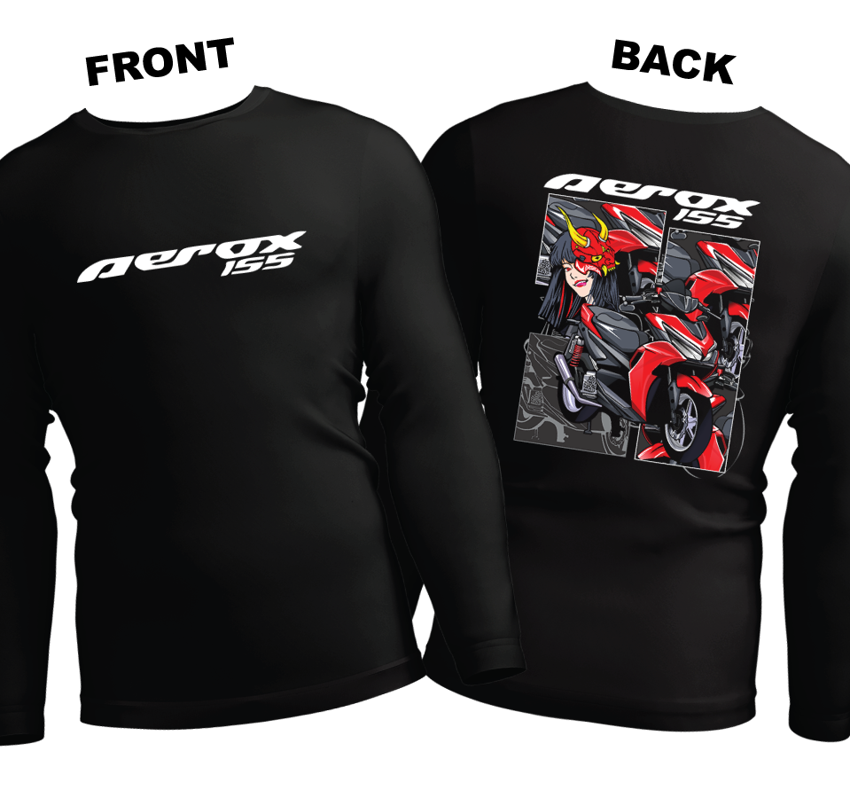 Long Sleeve Drifit Shirt: Aerox 155 (Front and Back)