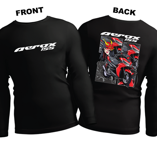 Long Sleeve Drifit Shirt: Aerox 155 (Front and Back)