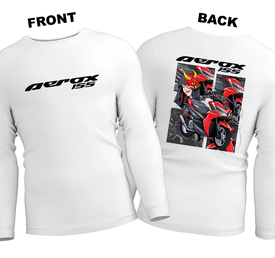 Long Sleeve Drifit Shirt: Aerox 155 (Front and Back)