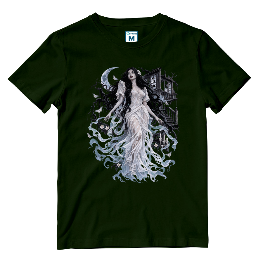 Cotton Shirt: Alluring White Lady