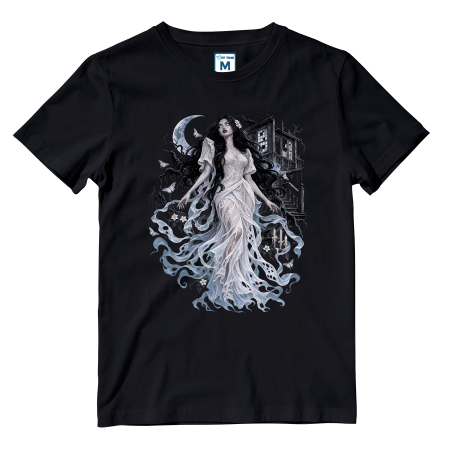 Cotton Shirt: Alluring White Lady