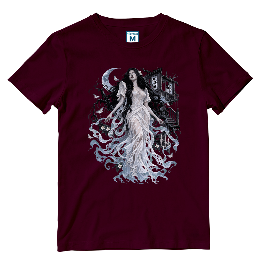 Cotton Shirt: Alluring White Lady