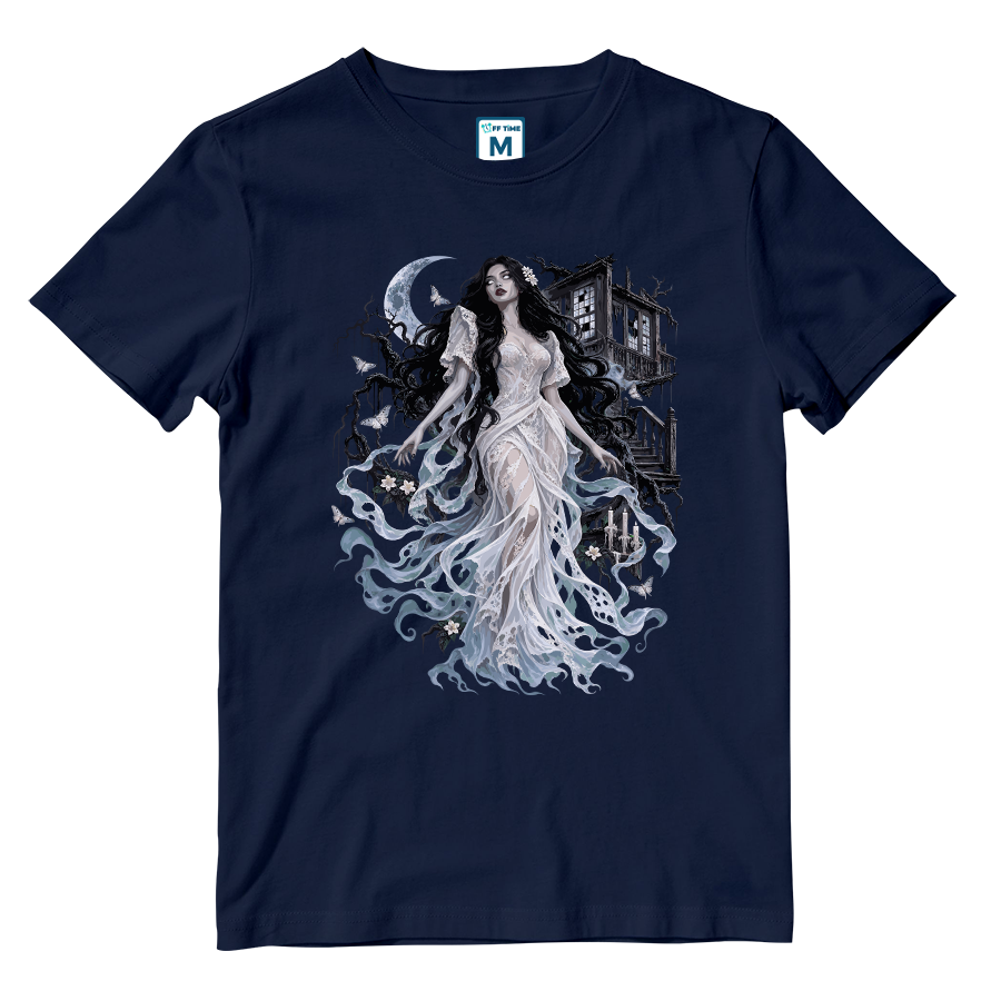 Cotton Shirt: Alluring White Lady
