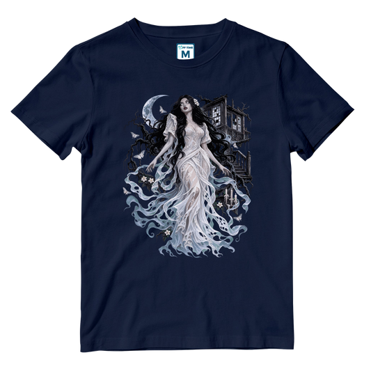 Cotton Shirt: Alluring White Lady