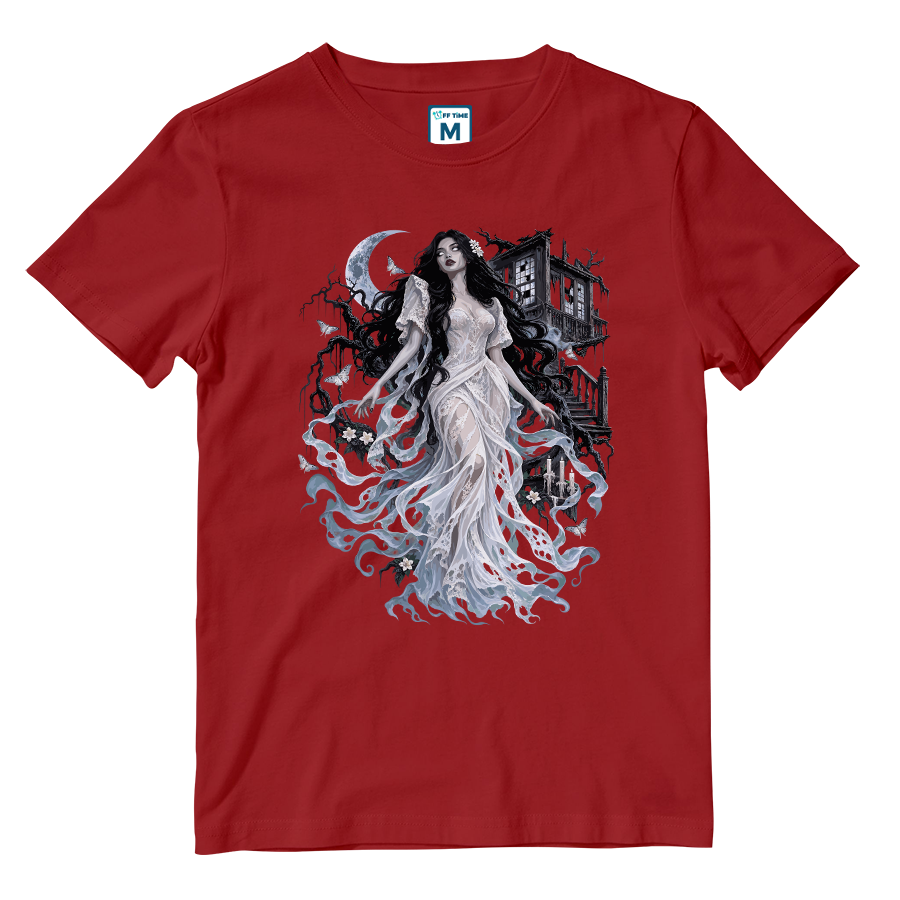 Cotton Shirt: Alluring White Lady
