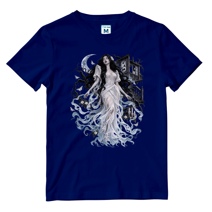 Cotton Shirt: Alluring White Lady