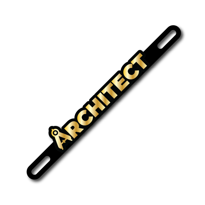Car Plate Badge: Architect Ver 2