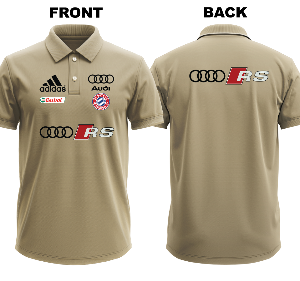 Drifit Polo Shirt: Audi RS (Front and Back)