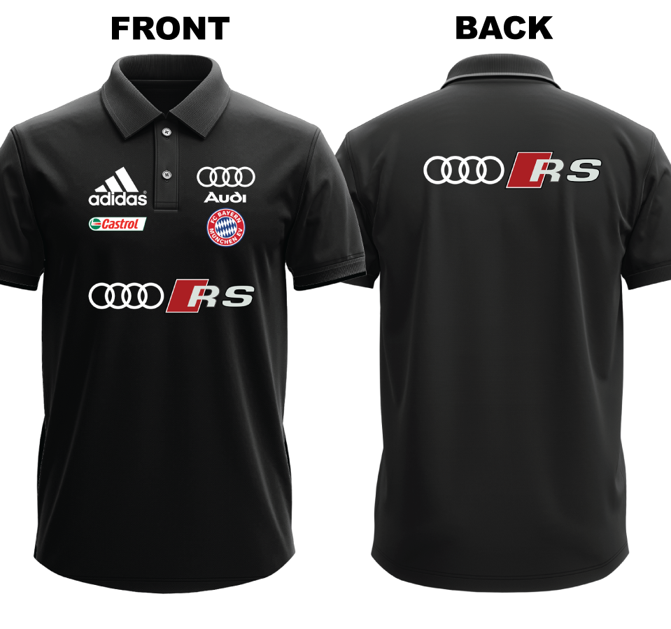 Drifit Polo Shirt: Audi RS (Front and Back)