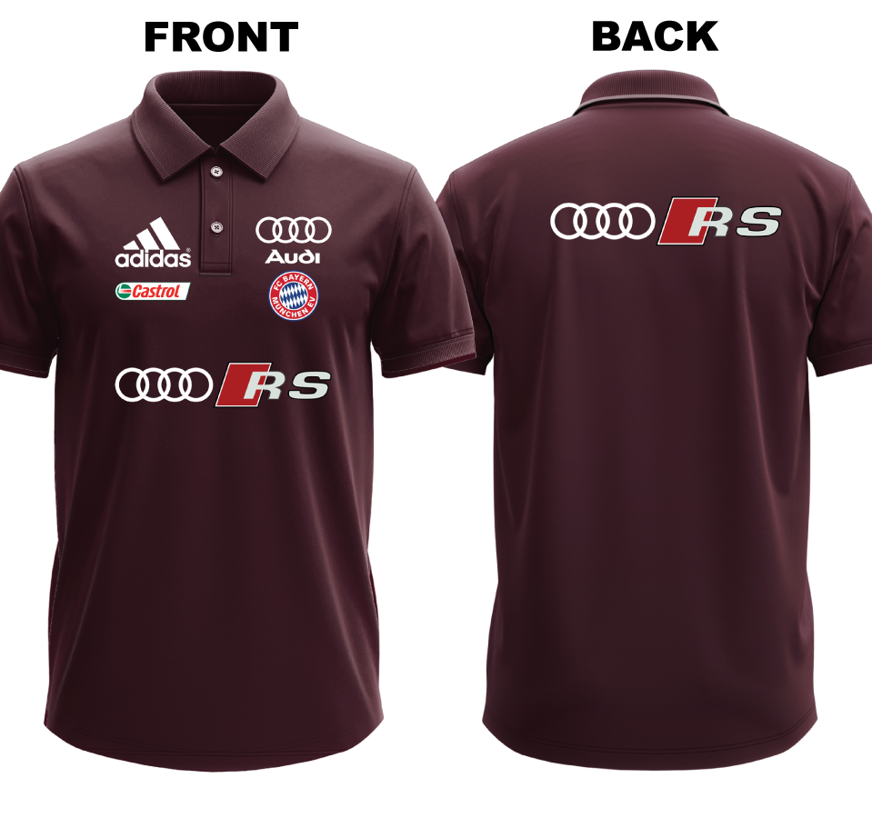 Drifit Polo Shirt: Audi RS (Front and Back)