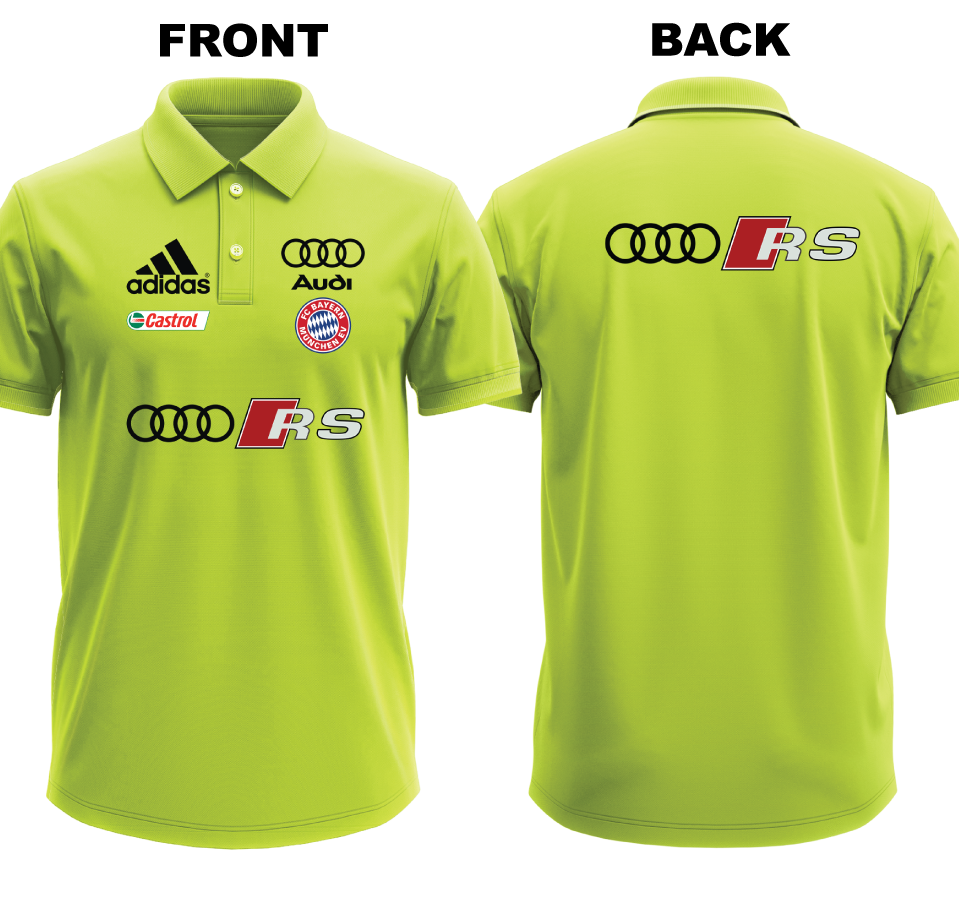 Drifit Polo Shirt: Audi RS (Front and Back)