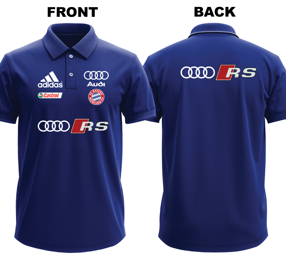 Drifit Polo Shirt: Audi RS (Front and Back)