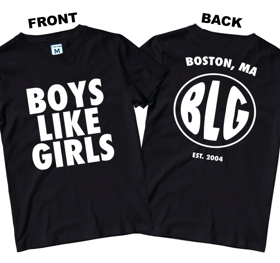 Cotton Shirt: BLG Logo (Front and Back)