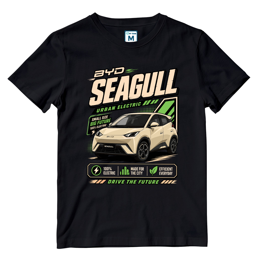 Cotton Shirt: BYD Seagull Graphic