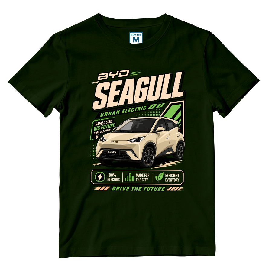 Cotton Shirt: BYD Seagull Graphic
