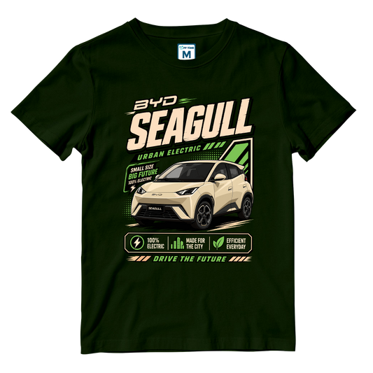 Cotton Shirt: BYD Seagull Graphic