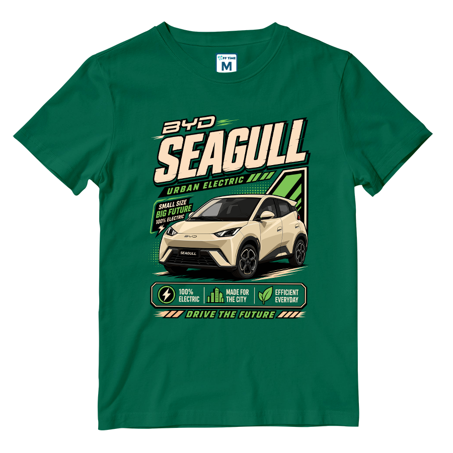 Cotton Shirt: BYD Seagull Graphic