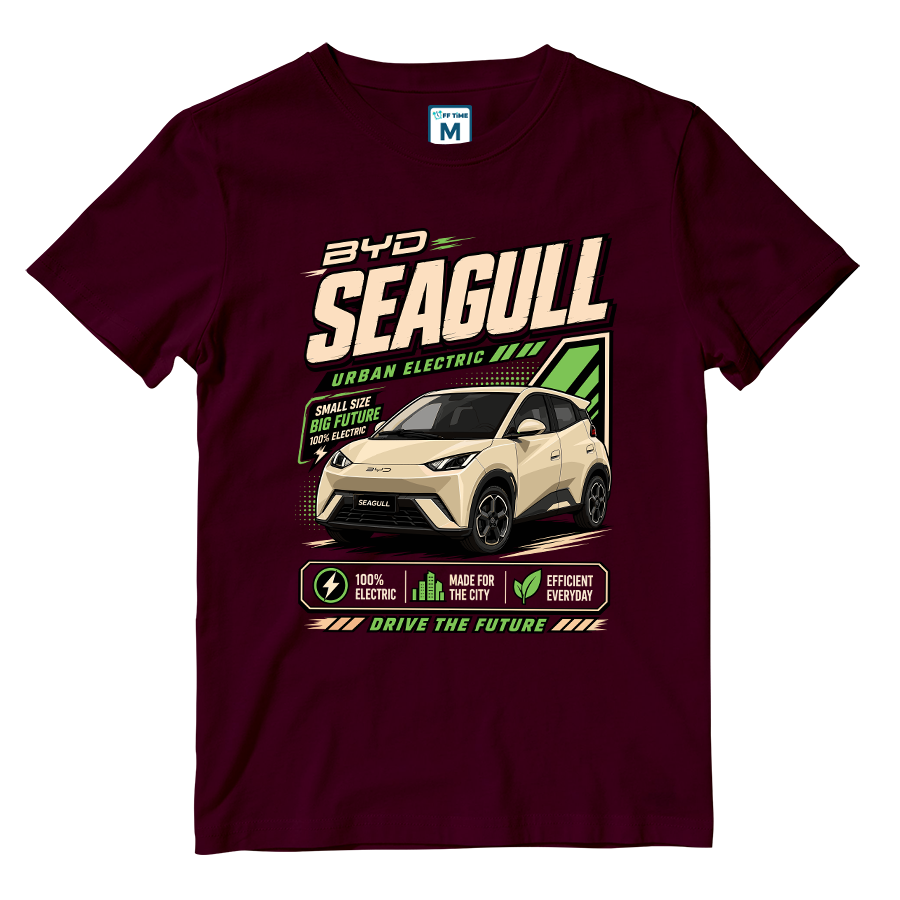 Cotton Shirt: BYD Seagull Graphic