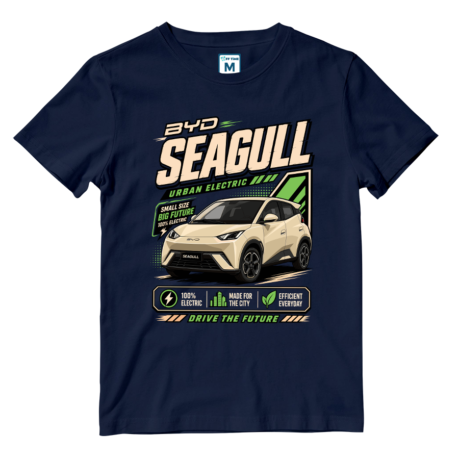 Cotton Shirt: BYD Seagull Graphic