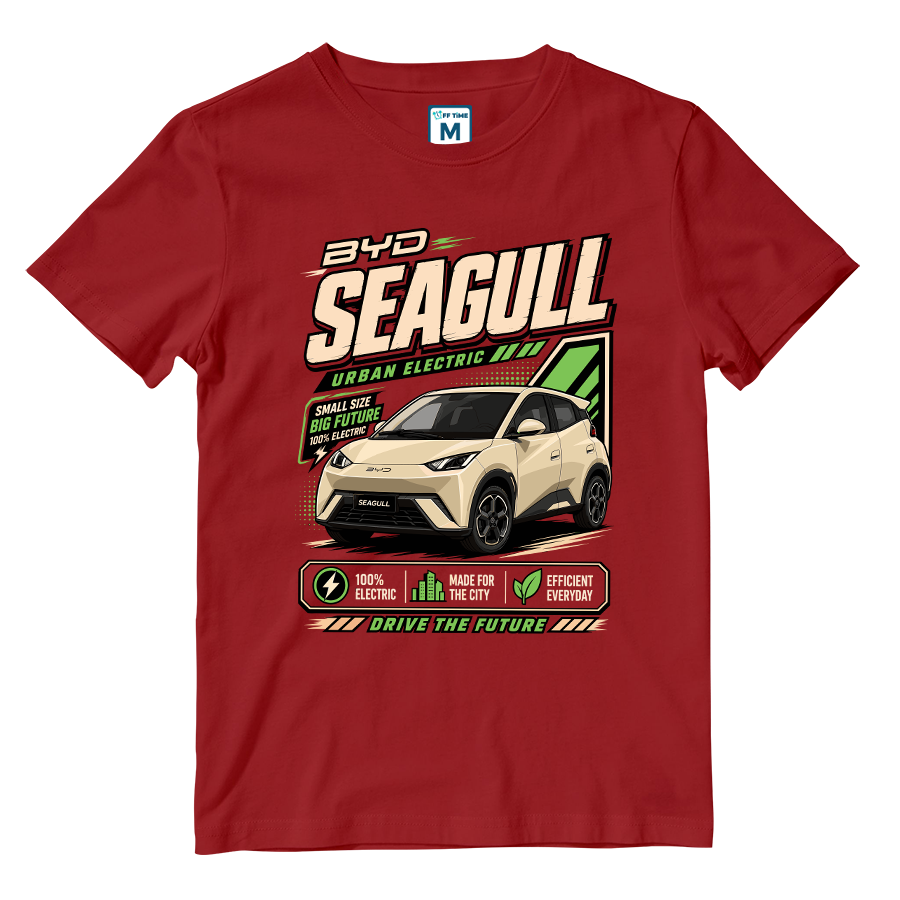 Cotton Shirt: BYD Seagull Graphic