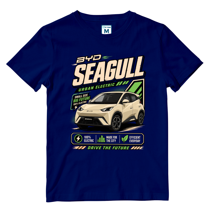 Cotton Shirt: BYD Seagull Graphic
