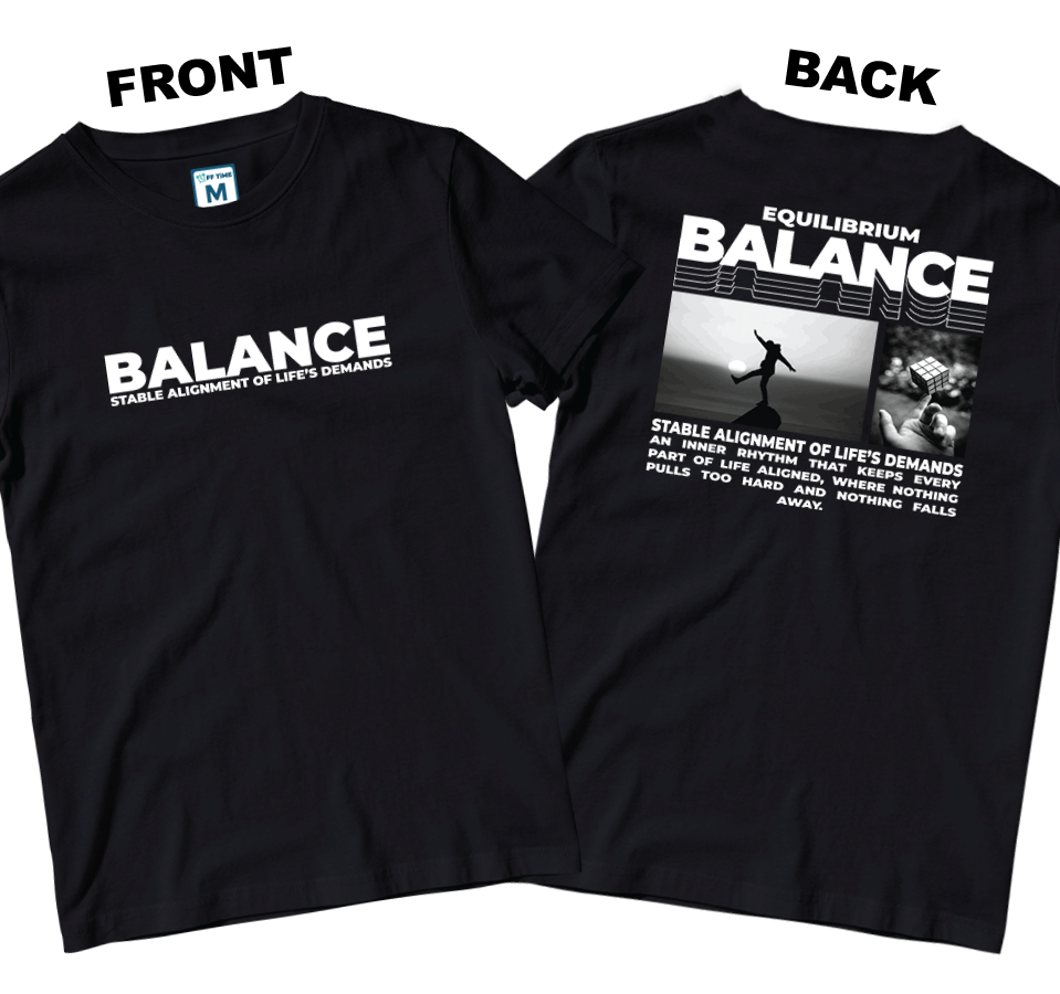 Cotton Shirt: Balance (Front and Back)