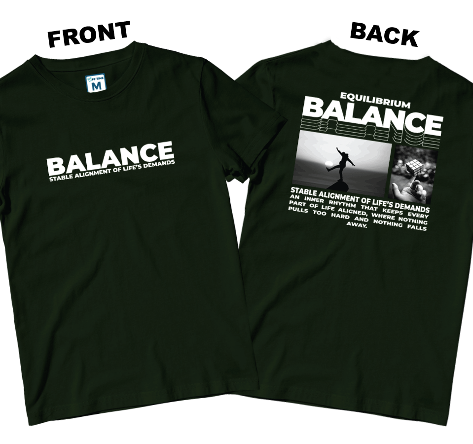 Cotton Shirt: Balance (Front and Back)
