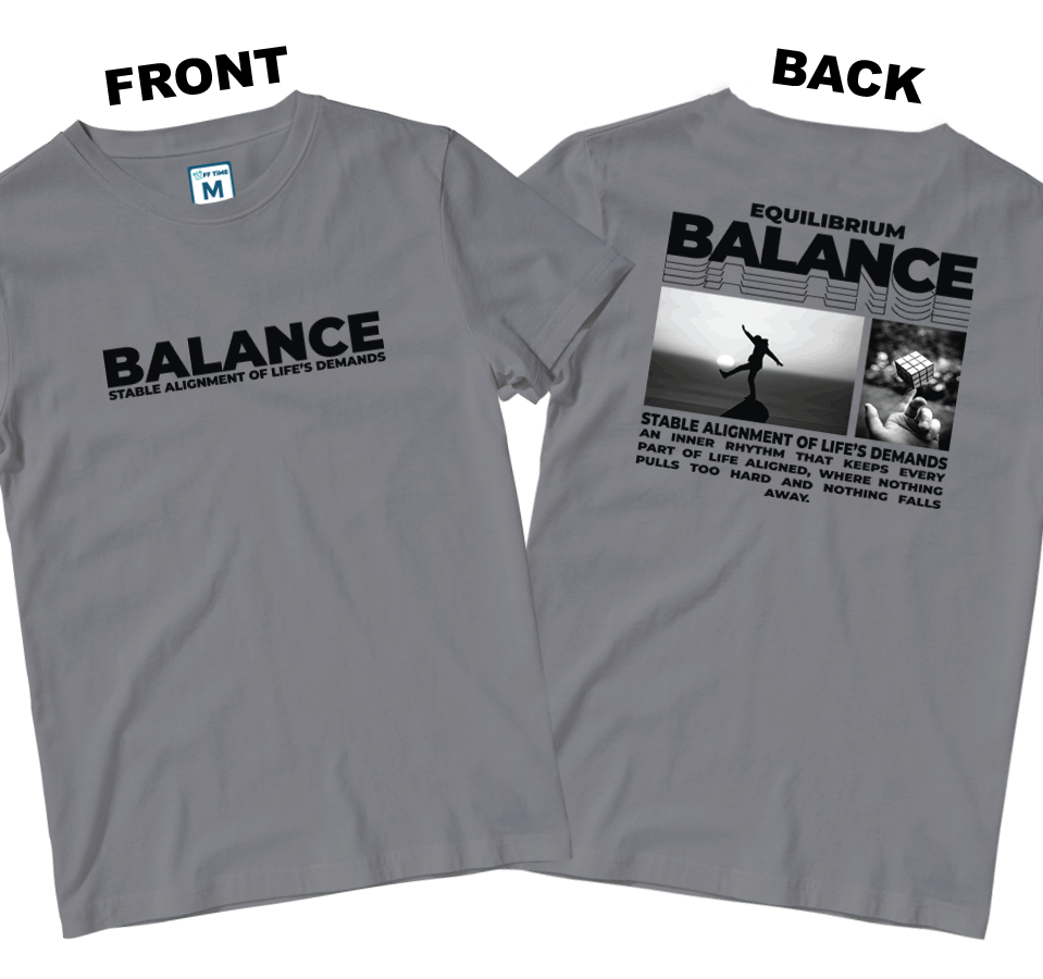Cotton Shirt: Balance (Front and Back)