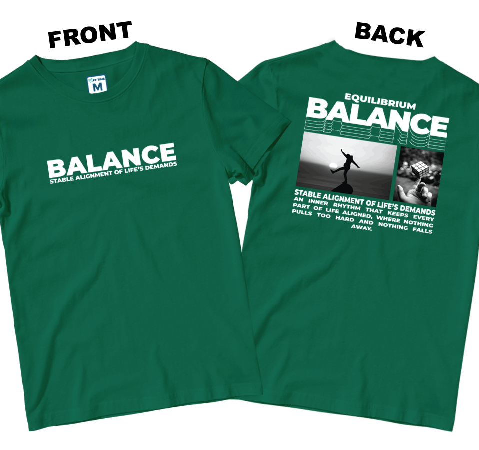 Cotton Shirt: Balance (Front and Back)