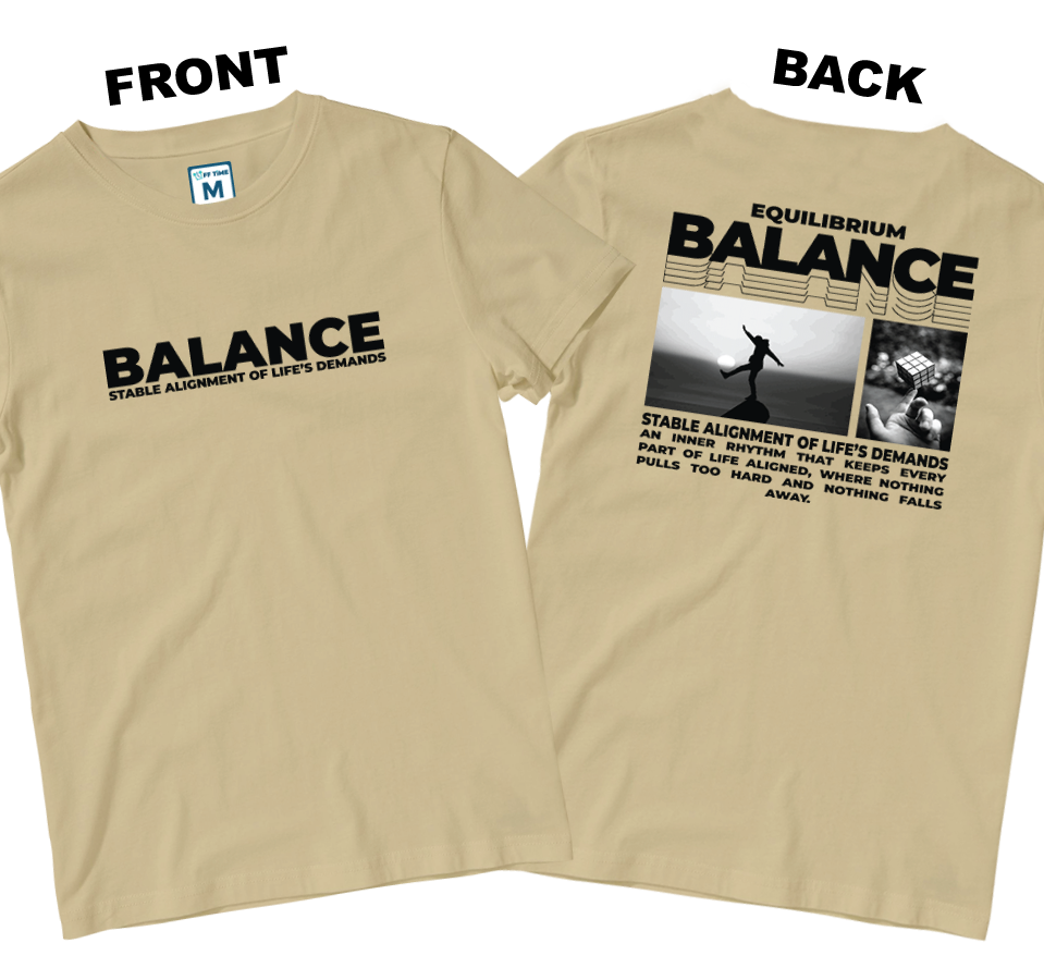 Cotton Shirt: Balance (Front and Back)