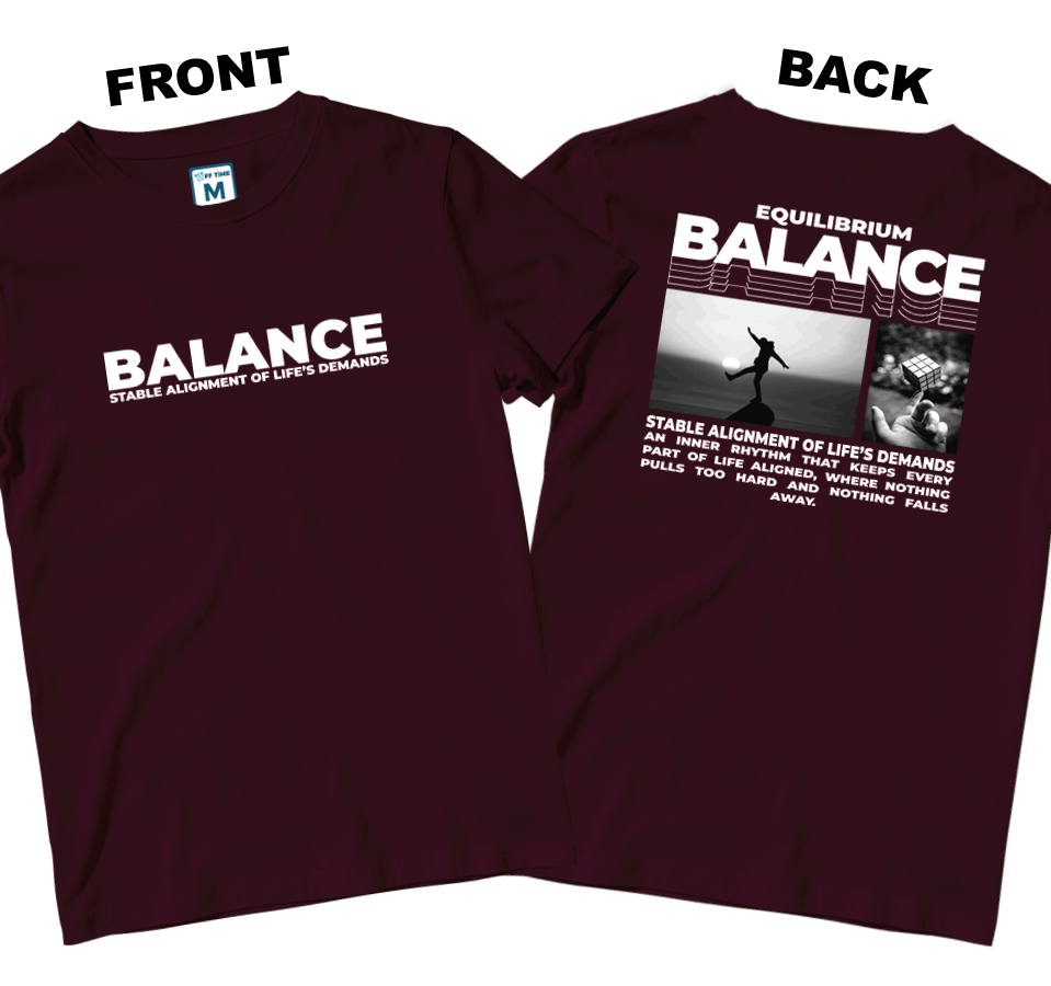 Cotton Shirt: Balance (Front and Back)
