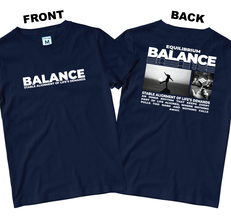 Cotton Shirt: Balance (Front and Back)