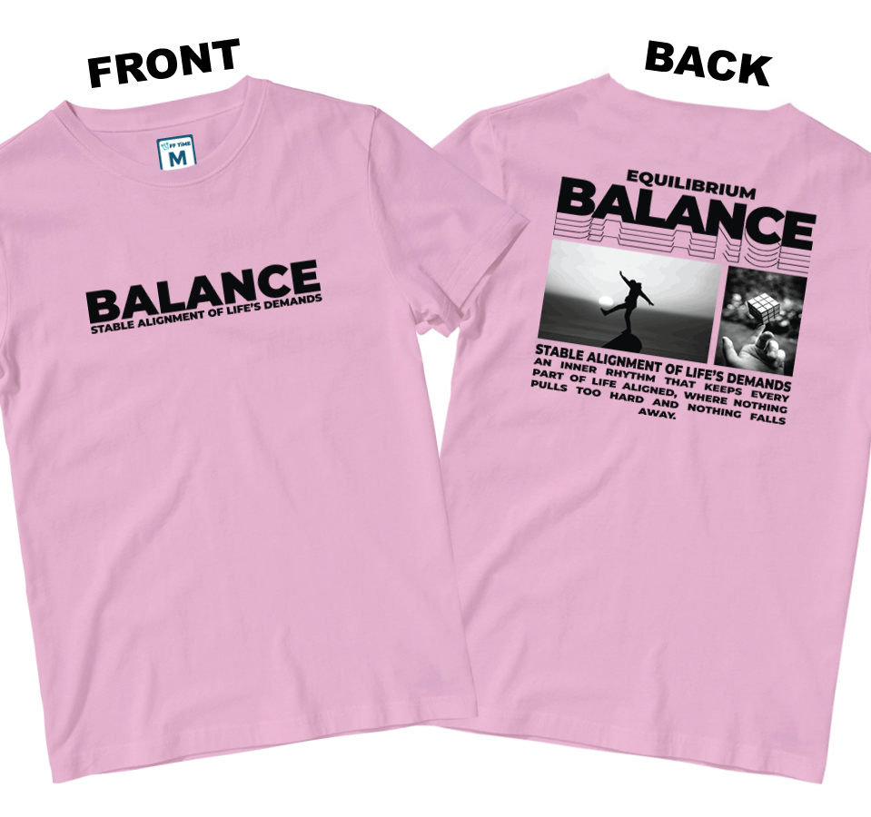 Cotton Shirt: Balance (Front and Back)