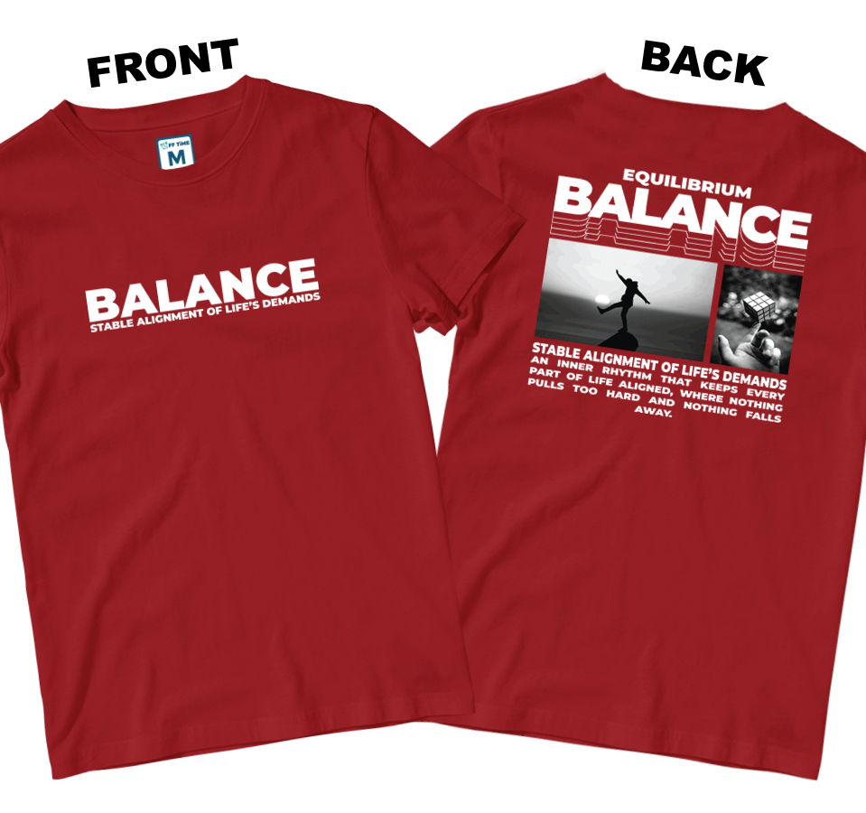 Cotton Shirt: Balance (Front and Back)