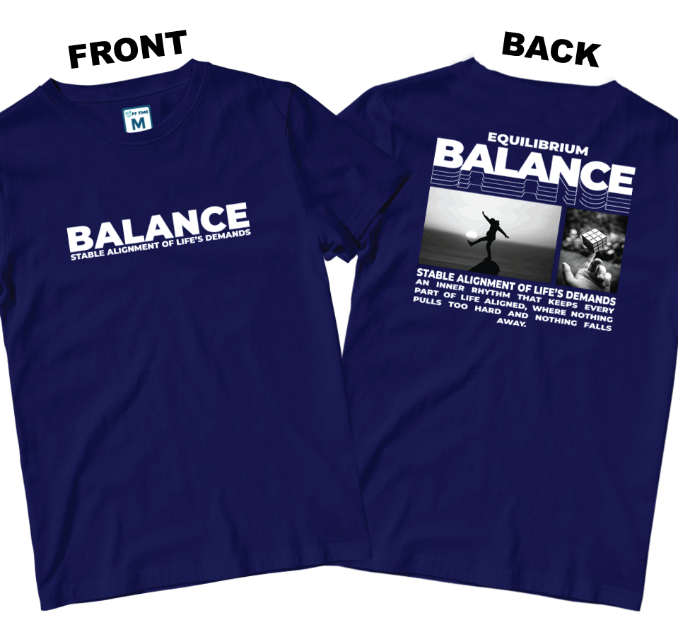 Cotton Shirt: Balance (Front and Back)