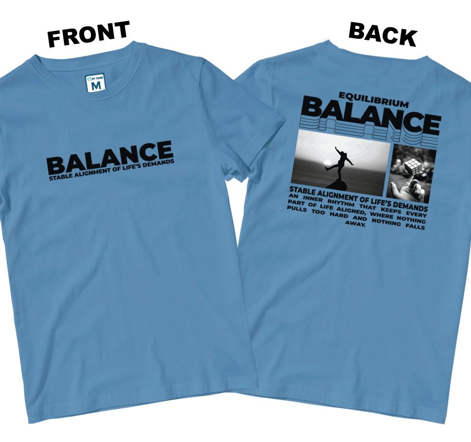Cotton Shirt: Balance (Front and Back)