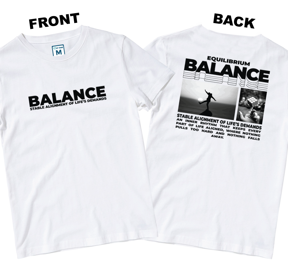 Cotton Shirt: Balance (Front and Back)