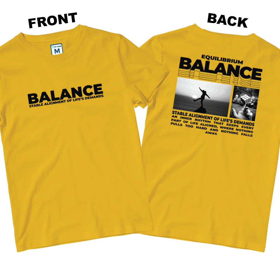 Cotton Shirt: Balance (Front and Back)