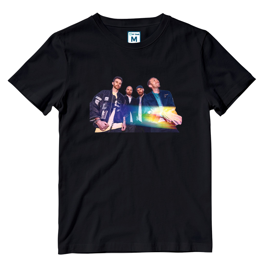 Cotton Shirt: Band Photo Rainbow