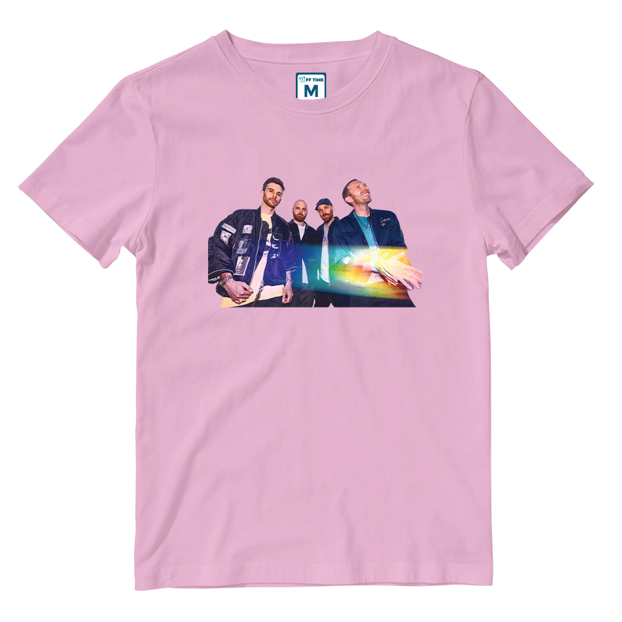 Cotton Shirt: Band Photo Rainbow