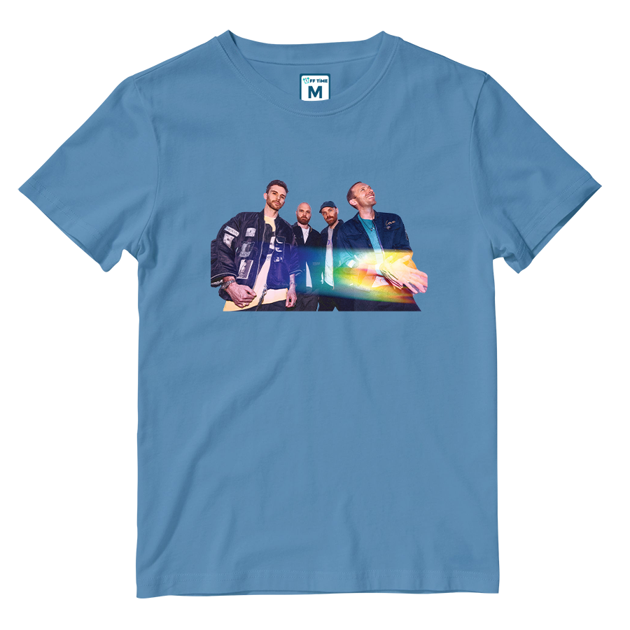 Cotton Shirt: Band Photo Rainbow