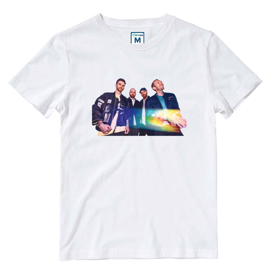 Cotton Shirt: Band Photo Rainbow
